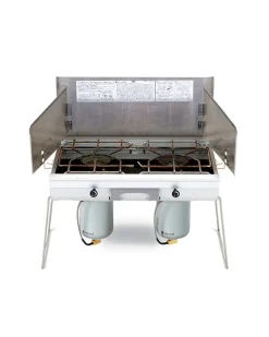 Snow Peak Double Burner Stove^ Cooking
