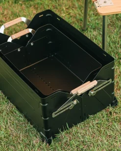 Snow Peak Festival: Stacking Shelf Container 50 In Black^ Containers