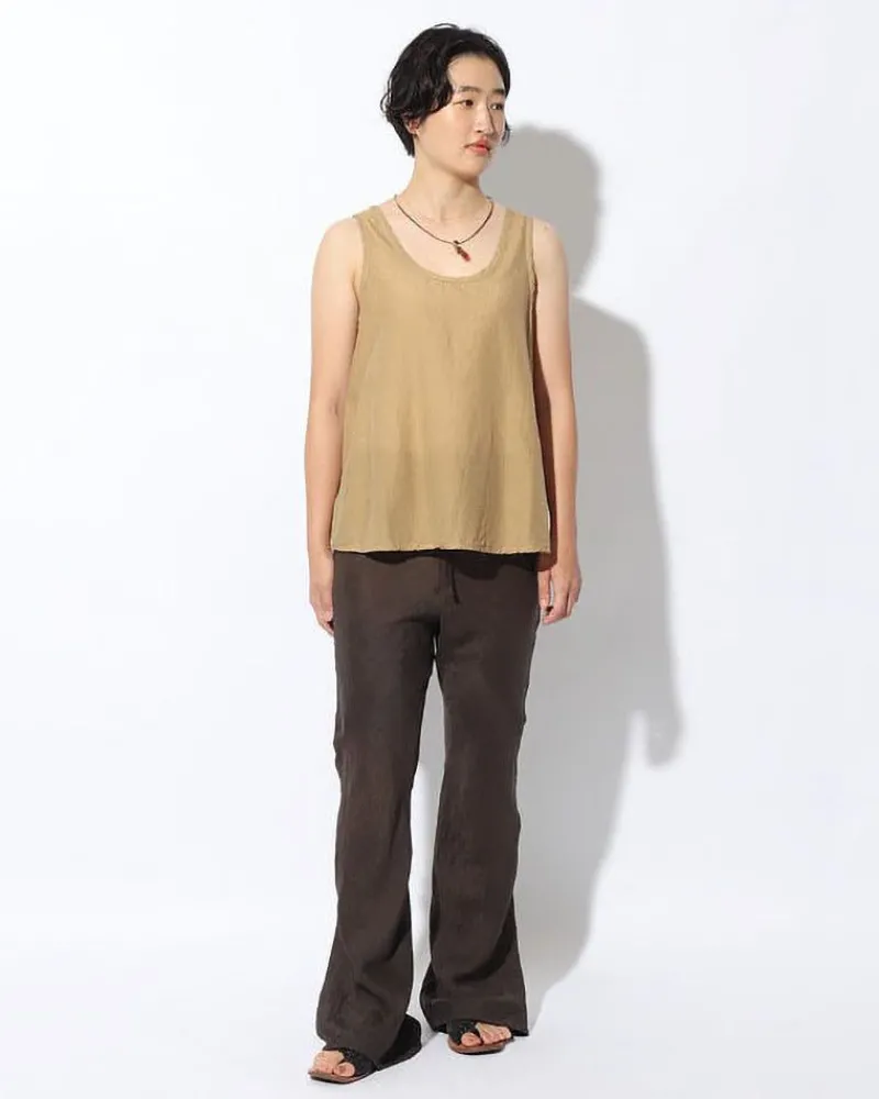Snow Peak Hand-Woven Cotton Silk Tank Top^ Tops