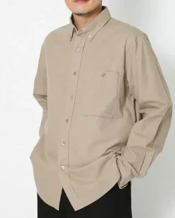 Snow Peak Organic Cotton Poplin Button-Down Shirt^ Tops