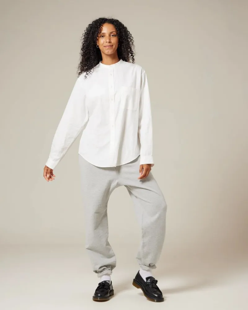 Snow Peak Organic Cotton Poplin Stand Collar Shirt^ Sale