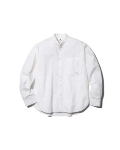 Snow Peak Organic Cotton Poplin Stand-Collar Shirt^ Tops