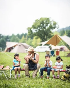 Snow Peak Red Folding Bench^ Chairs