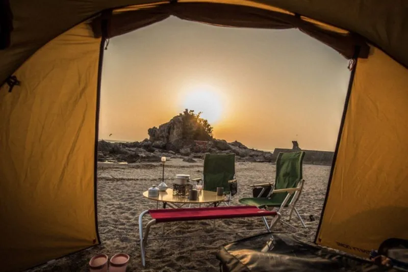 Snow Peak Red Folding Bench^ Takibi For Gathering