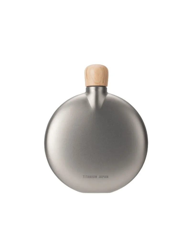 Snow Peak Round Titanium Flask In 150 Ml^ Flasks