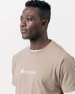 Snow Peak Soft Cotton Logo Short Sleeve T-Shirt^ Tops