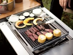 Snow Peak Stainless Half Grill Pro^ Takibi For Cooking