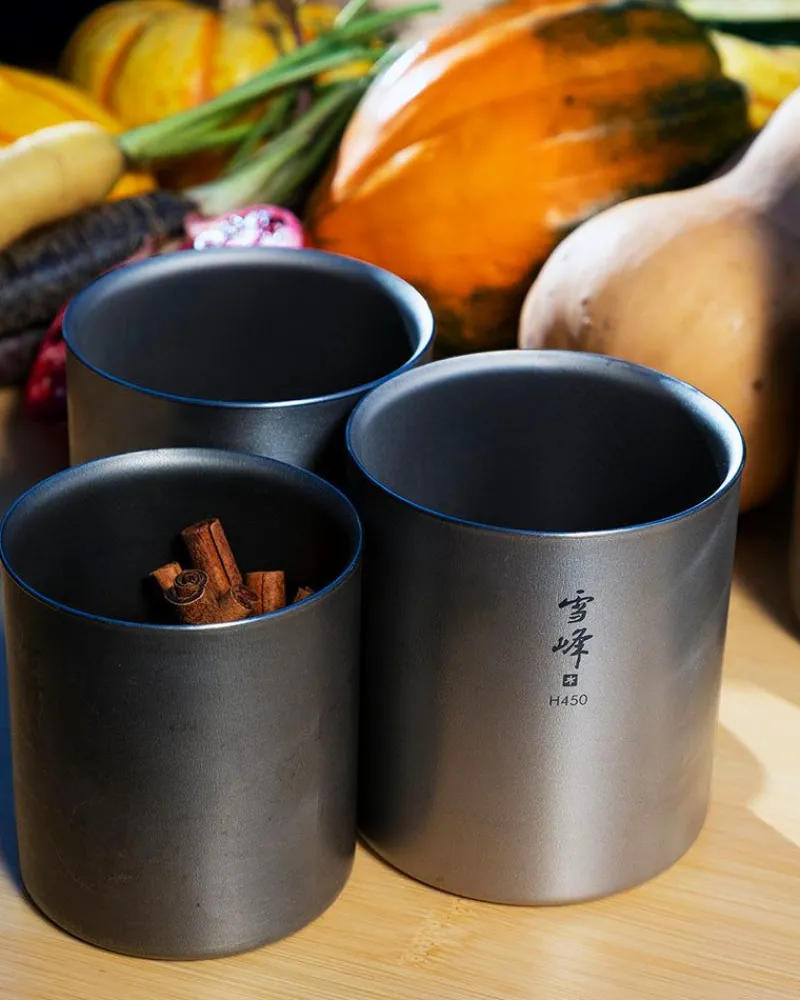 Snow Peak Ti-Double H450 Stacking Mug^ Mugs