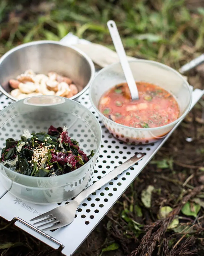 Snow Peak Titanium Fork & Spoon Set^ Utensils